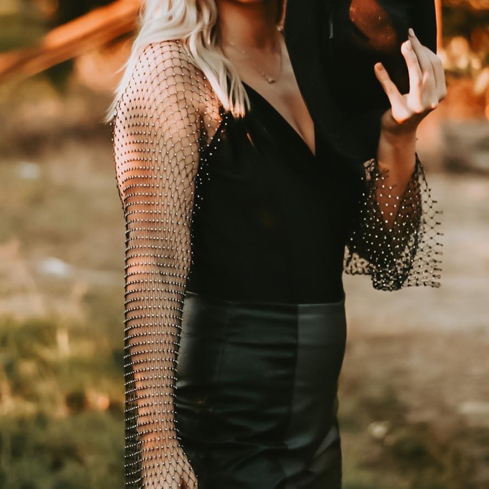 Rhinestone bodysuit